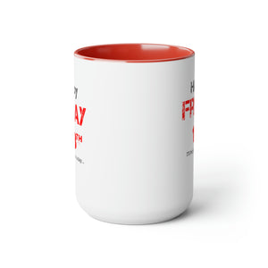 Two-Tone Coffee Mugs, 15oz