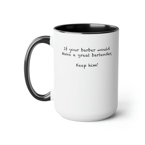 Two-Tone Coffee Mugs, 15oz