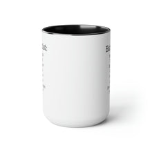 Load image into Gallery viewer, Two-Tone Coffee Mugs, 15oz