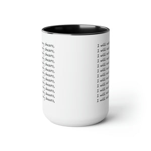 Two-Tone Coffee Mugs, 15oz