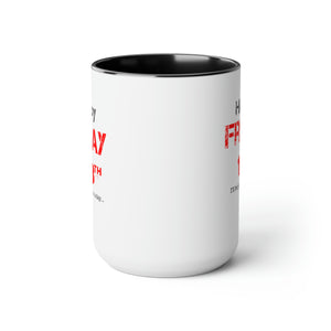 Two-Tone Coffee Mugs, 15oz