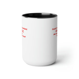 Two-Tone Coffee Mugs, 15oz